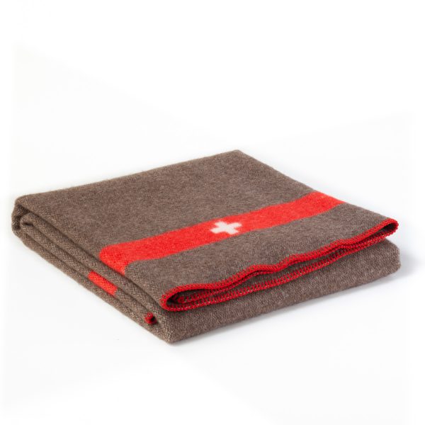Militaire deken SWISS DE LUXE - beige/bruin - Afbeelding 3