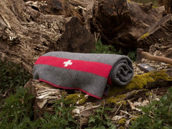 Merino deken Swiss de Luxe - grijs - Afbeelding 2