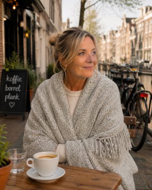 Bouclé plaid PARIS ivoor