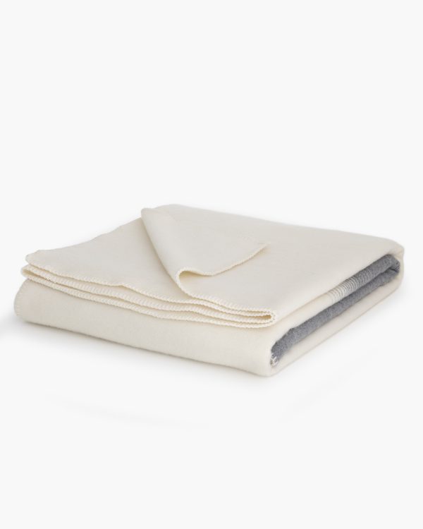 Merino-kasjmier deken IVORY MIST