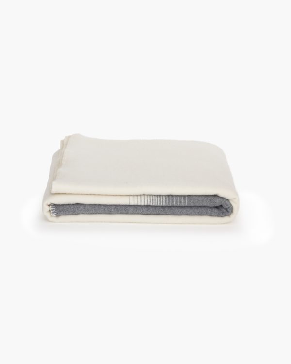 Merino-kasjmier deken IVORY MIST - Afbeelding 4