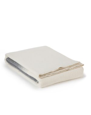 Merino-kasjmier deken IVORY MIST