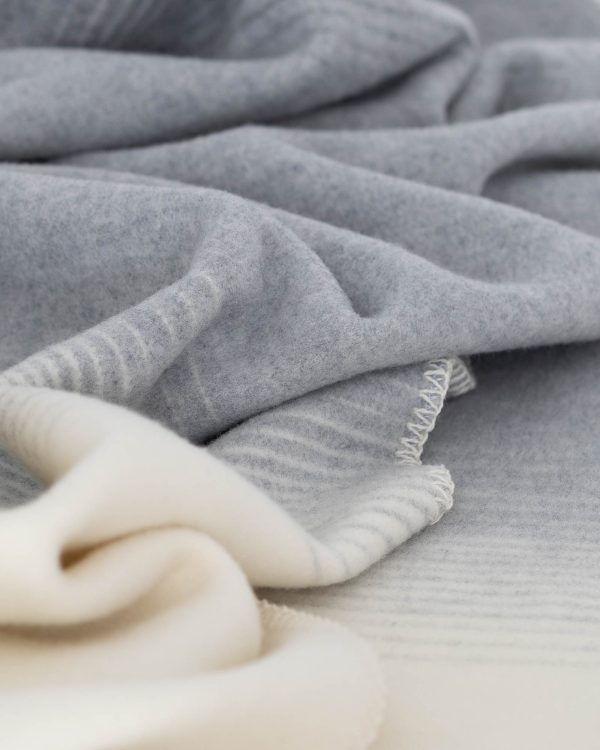 Merino-kasjmier deken SILVER CLOUD - Afbeelding 3