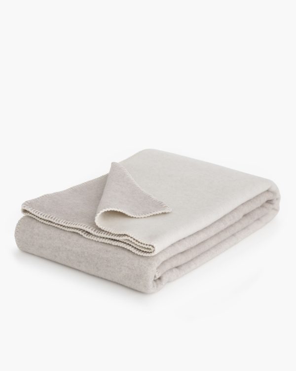 Merino-kasjmier deken IVORY DUNE - Afbeelding 6