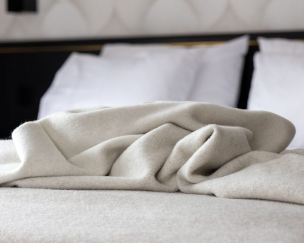 Merino-kasjmier deken IVORY DUNE - Afbeelding 5