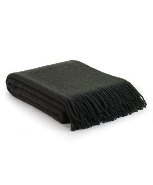 Bouclé plaid PARIS moerasgroen