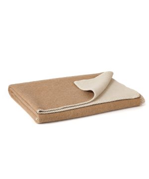 Ledikant dekentje van Nieuw-Zeelandse wol CAMEL